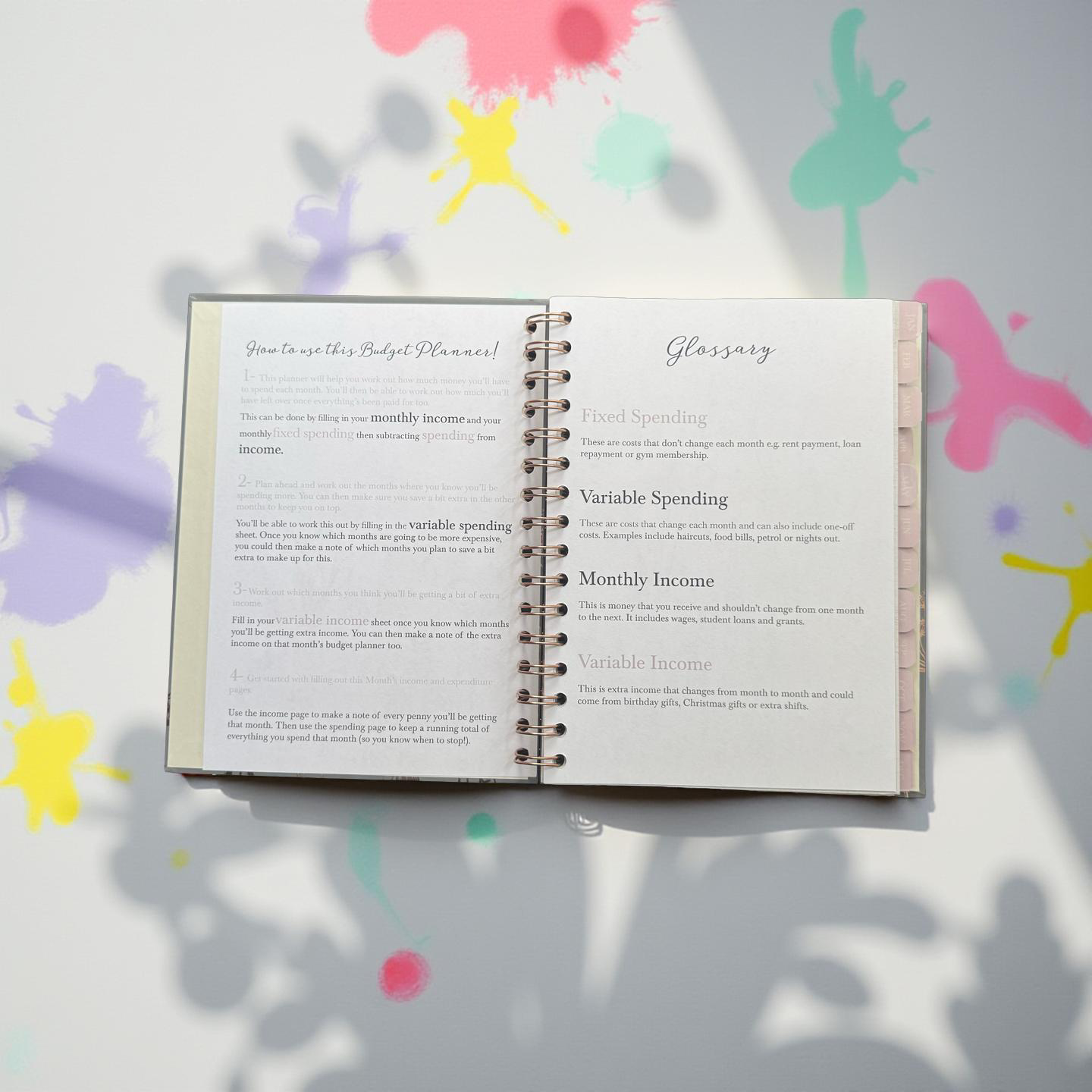 Daily planners with stickers