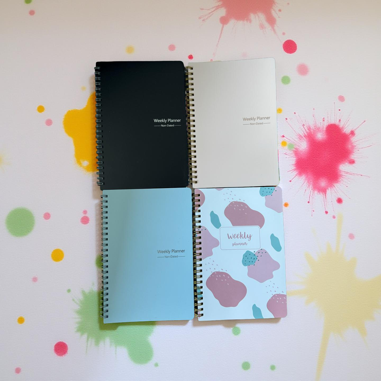 Daily planners with stickers