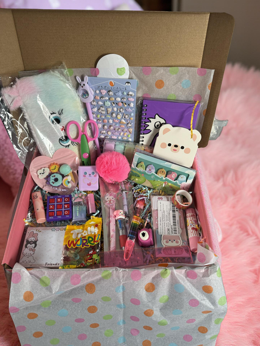 Cute pink and purple box